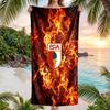 FC Augsburg FC print Quick Dry Beach Towel Microfiber Absorbent Portable Travel Swimming Towel