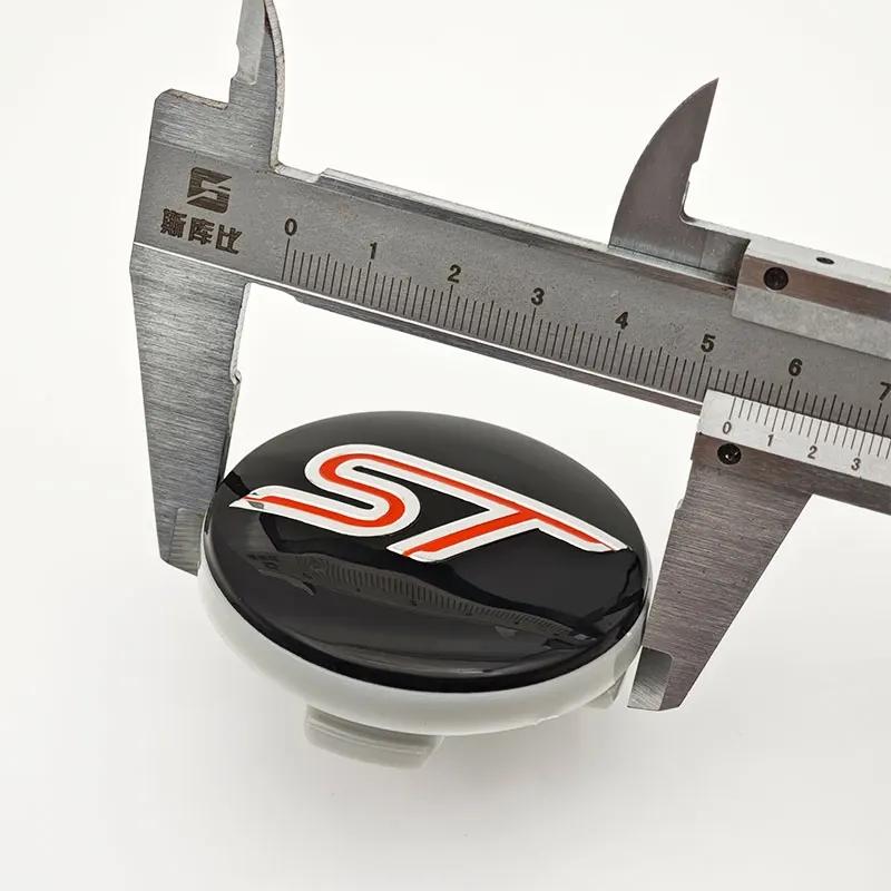 4Pcs 54mm ST Wheel Center Cover Hub Caps Car Emblem Badge For F-o-rd ST Logo Auto Accessories