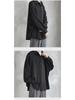 Men's Loose Fit Korean Style Pleated Cuff Shirt with Long Sleeves - Spring/Autumn Fashion.