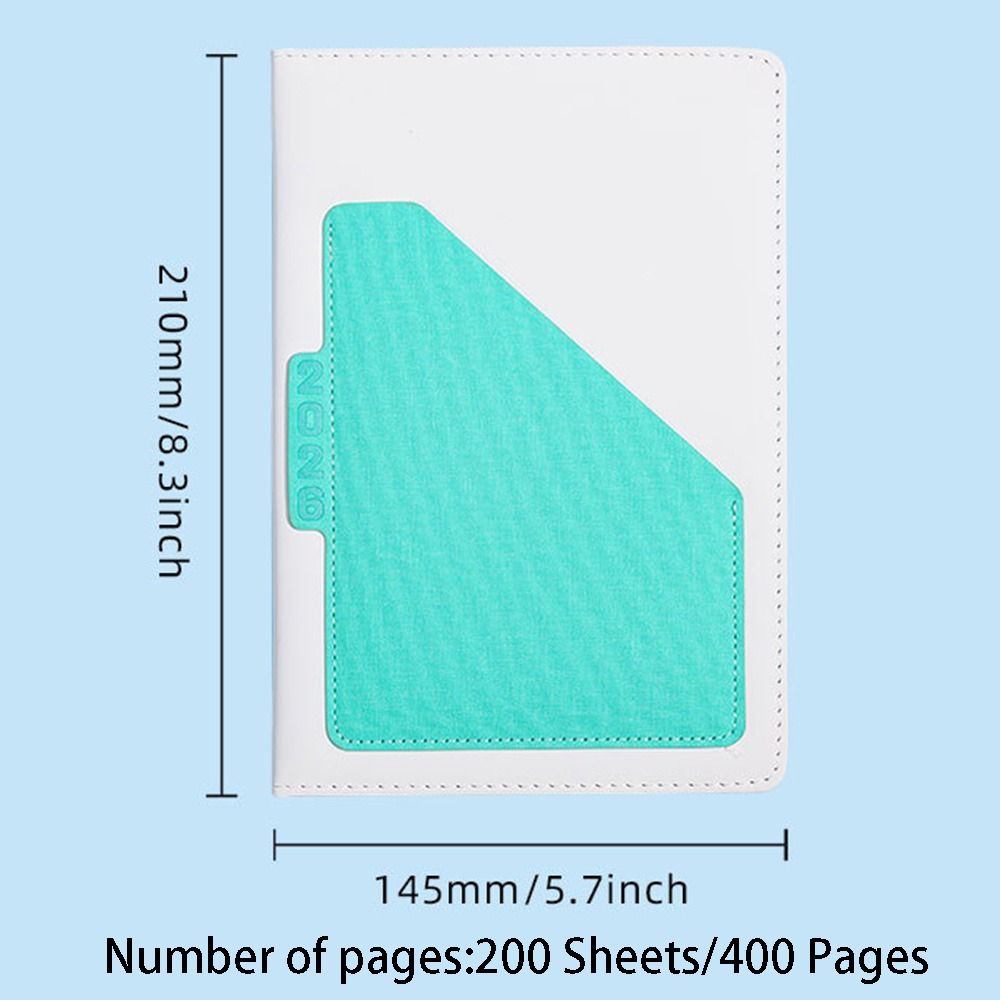 Wear-resistant 2026 Schedule Planner Notepad English 365 Days Efficiency Notebook  Office Supplies