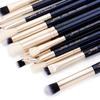 Jessup 15 szt. Błękit pruski / Złote Piaski Zestaw pędzli do makijażu Zestawy kosmetyczne Pędzel do makijażu oczu CIENI DO UST BRUSH BLENDER
