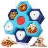 Interactive Puzzle Slow Feeder Enrichment Toy for IQ Training Entertainment Spinning 2/3/4 Layer Treat Dispenser for Small Medium Large Dogs