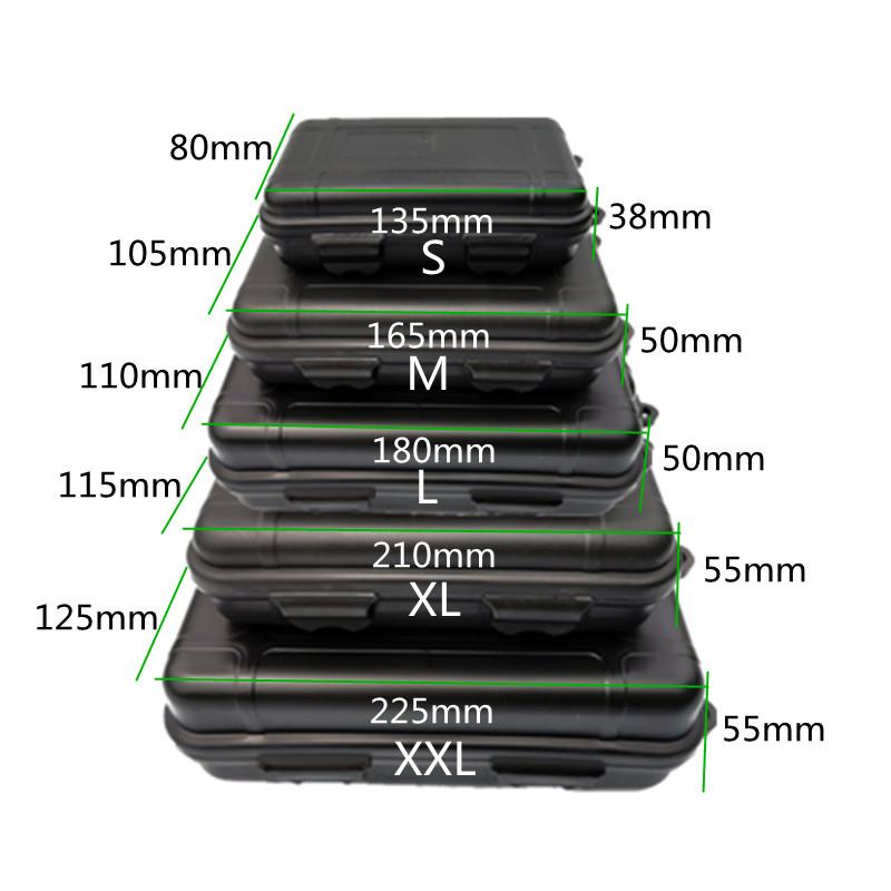Hard Shell Carrying Case Portable Waterproof Safety Box Impactproof Shockproof Instrument Tool Storage Large Box With Sponge