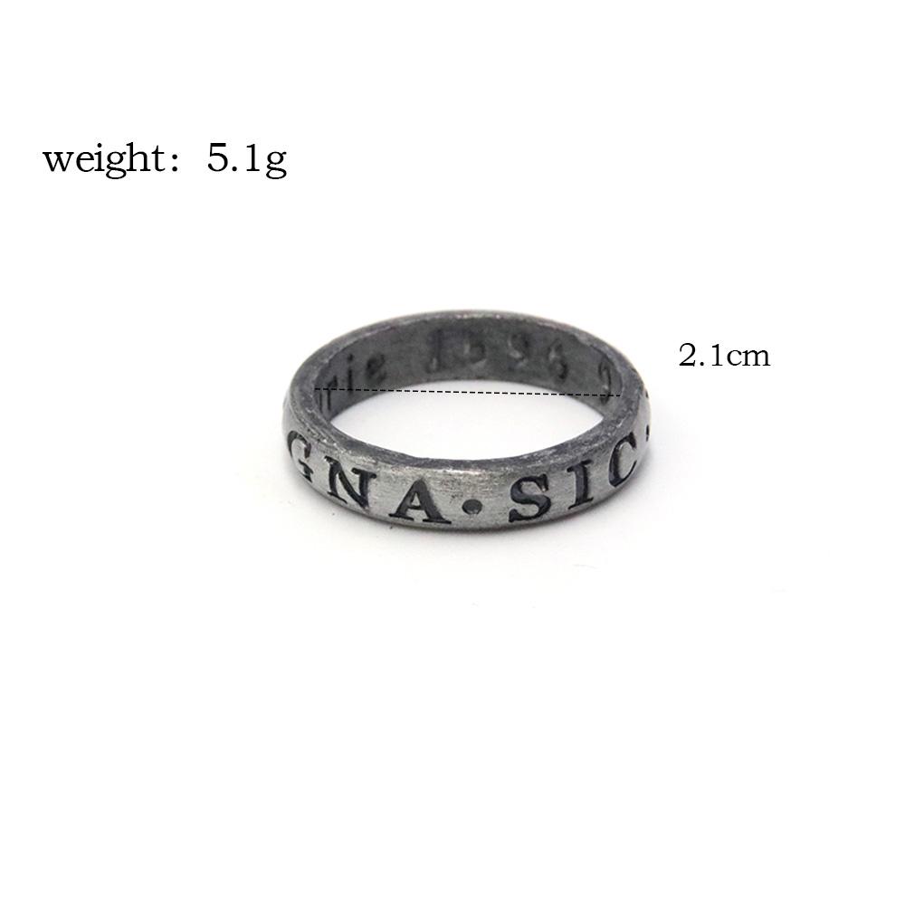 Game Uncharted 4 Necklace Game Character Nathan Drake Cosplay Pendant Ring Leather Chain Vintage Engraving Pendant Jewelry Props