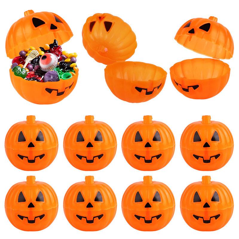 10/20Pcs Halloween Pumpkin Candy Box Gift Snacks Containers for Halloween Party Decoration Supplies Kids Trick or Treat Gifts