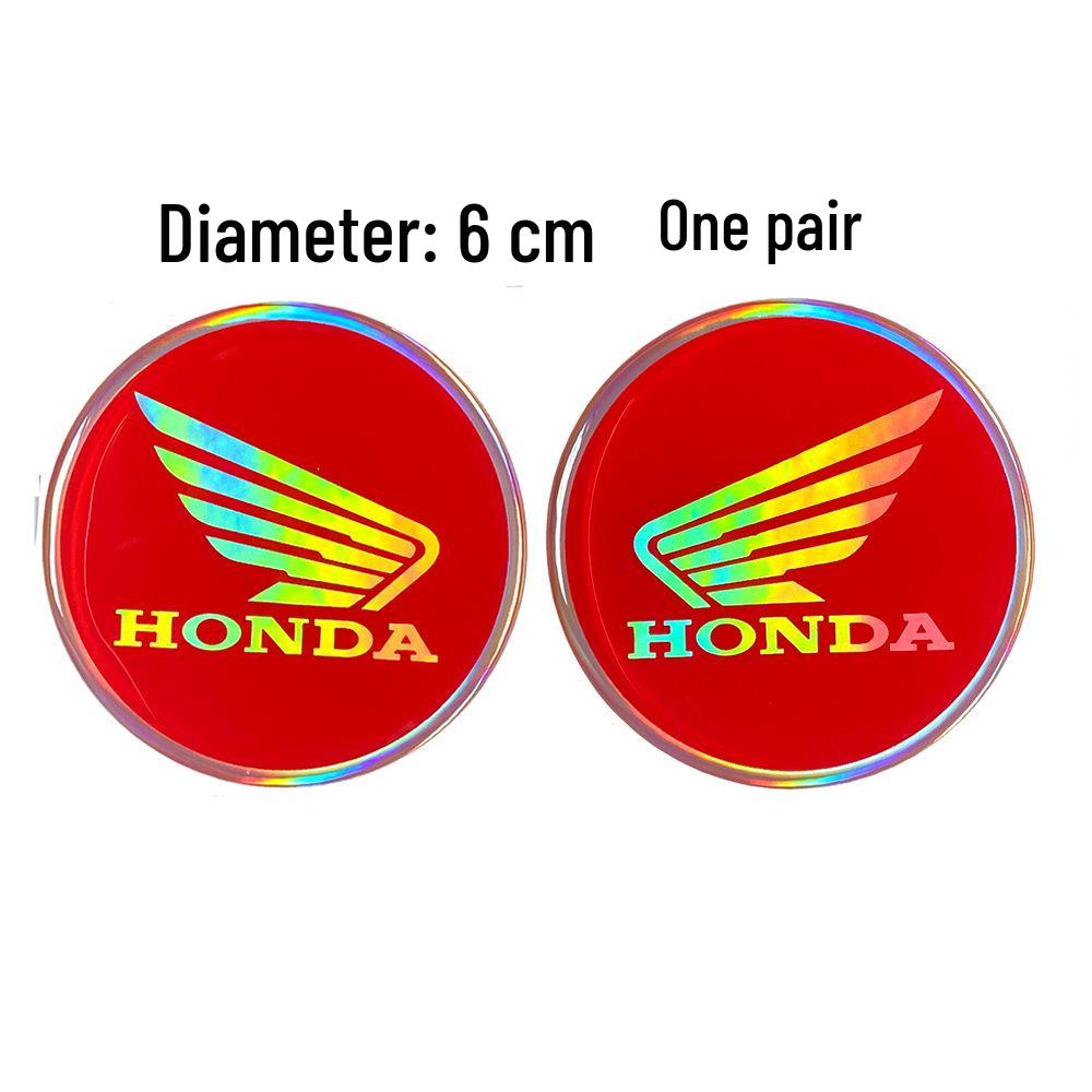 Autocollant Métal Logo Gravé au Laser Réservoir de Carburant Moto Honda