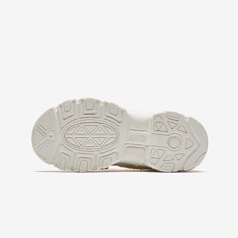 Anta Kids Warm Bear Trendy Fashion Thickened Warm Wear-Resistant Non-Slip Mid-Top Casual Shoes Kids Casual Shoes White Yellow A22446901-5