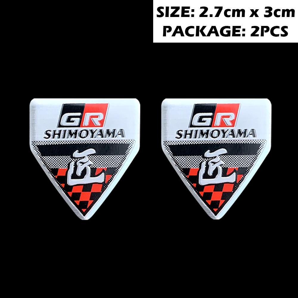 3D Aluminium Car Stickers Accessories Auto Body Tail Emblem Decals For Toyota Yaris Corolla Rav4 GR Logo GAZOO Racing GRSPORT