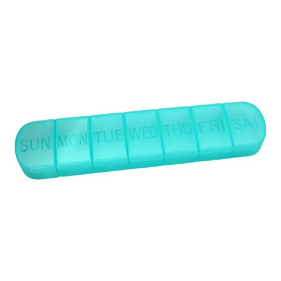 Weekly Pill Box Large Capacity Multiple Compartments Dustproof Lightweight Portable 7-Day Vitamin Medicine Box Organizer