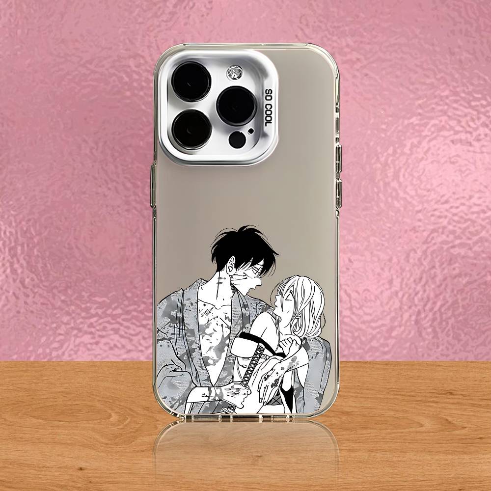 

Kingyoya-san no Karisome Fuufu White Matte Fingerprint Proof Case For iPhone 17,16,15,14,13,12,X,8,Pro,Max,Plus,SE4,Air,Mini iPhone14Plus