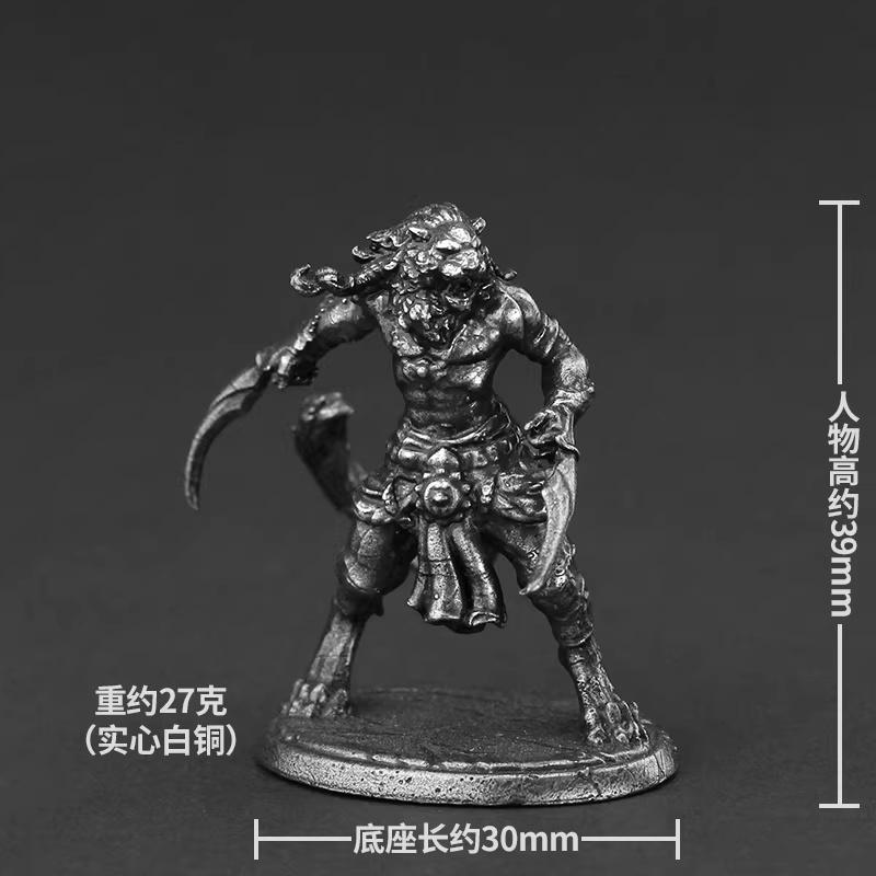 Metal Ancient Hundred Wars Lions Soldiers Model Gifts Miniature Ornament Accessories Action Figures Toys Board Game Pieces