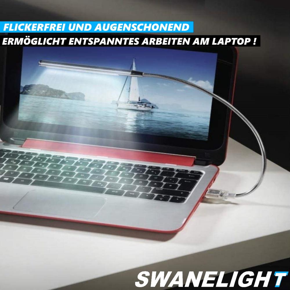 SWANELIGHT USB LED Reading Lamp Swivelling 5 LED Gooseneck Lamp