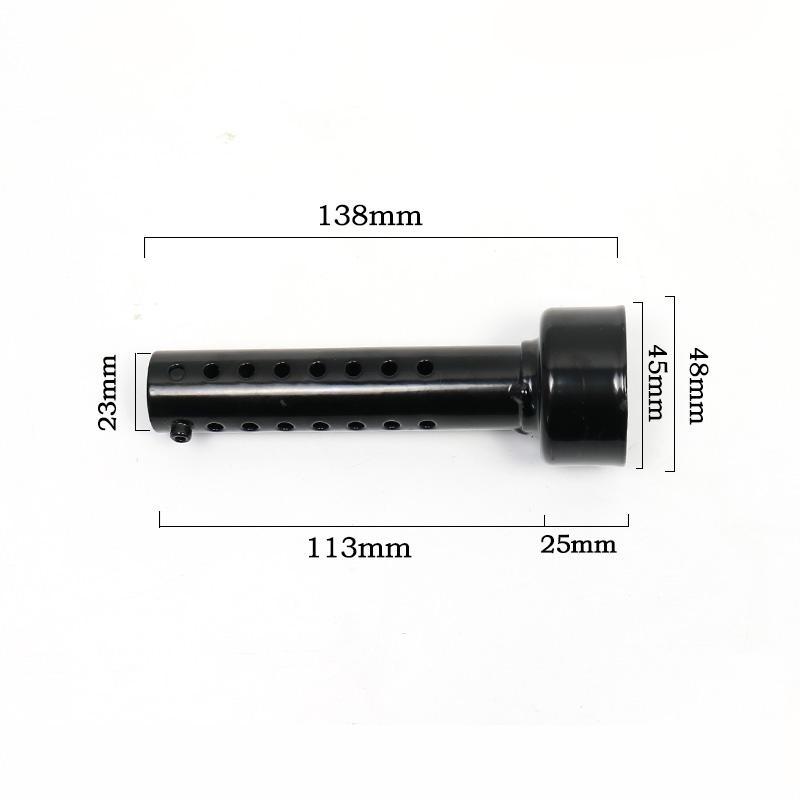 Universal Motorcycle Silver Exhaust  Noise Sound Eliminator Exhaust Adjustable Muffler  35mm/42mm/45mm/48mm/60mm