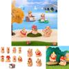 Adorable Capybara Figurine Resin Blind Box Desktop Decor Cartoon Style