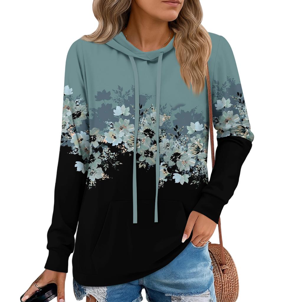Womens Pullover Hoodies Teen Girls Fashion Hooded Sweatshirt Womans Fall Tunic Top
