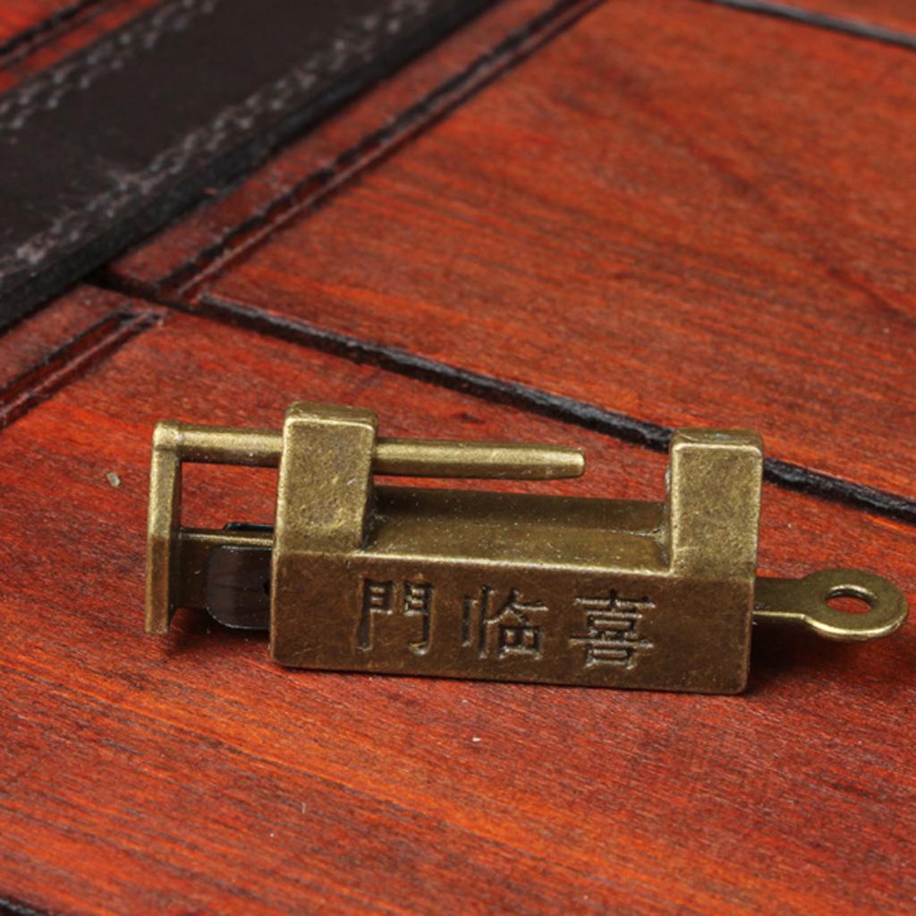 Vintage Chinese Style Carved Word Padlock Locks With Kinds