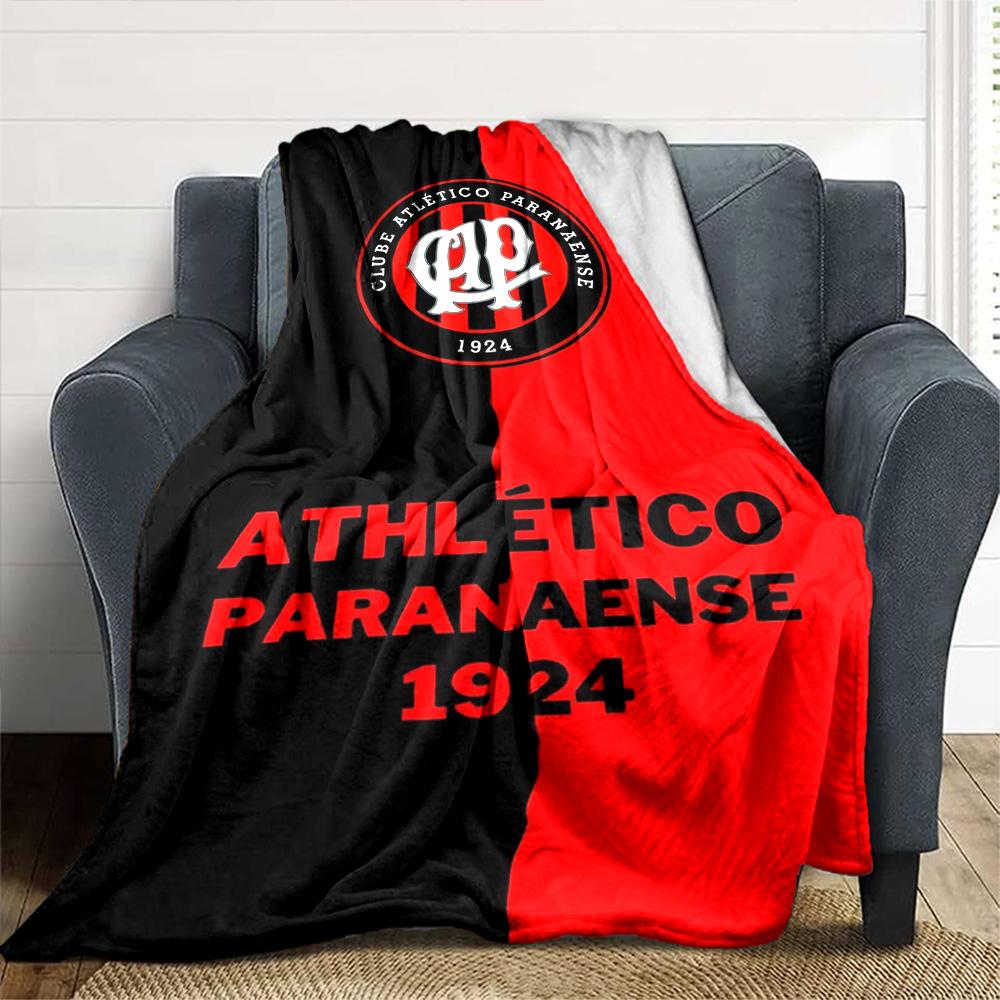 Clube Atlético Paranaense Print Flannel Blanket High Quality Warm Comfortable Cover for All Seasons Perfect for Gifts Home Decor