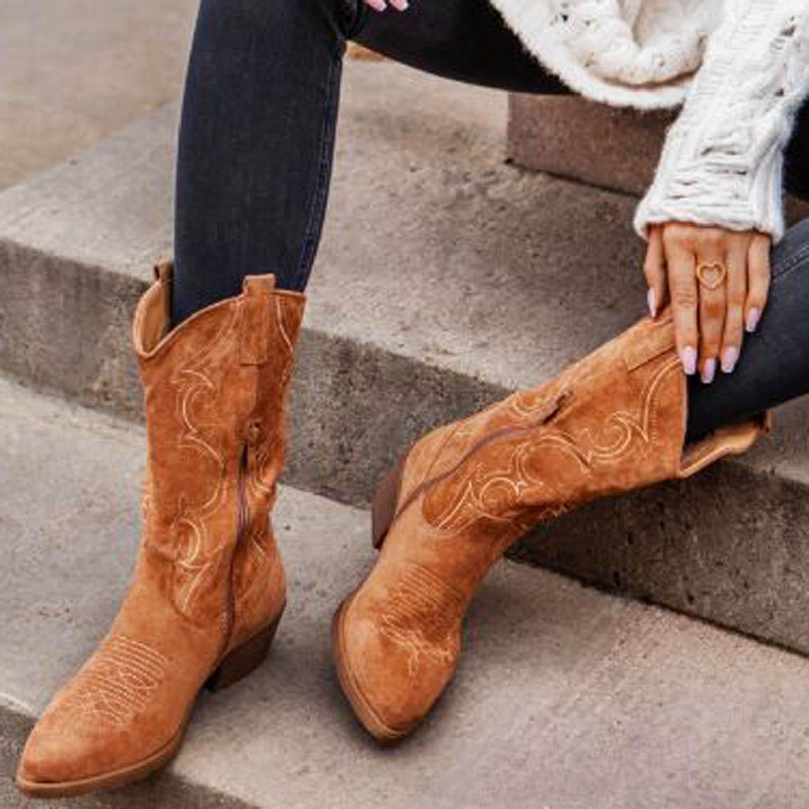 

Женские ретро-сапоги на квадратном каблуке с застежкой-молнией, однотонные, среднего размера, с круглым носком 42 коричневый