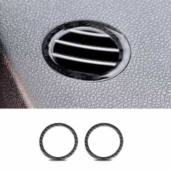 For Benz GLE GLS Cover Trim Real Carbon Fiber 2016-19 Dashboard Side Outlet Vent