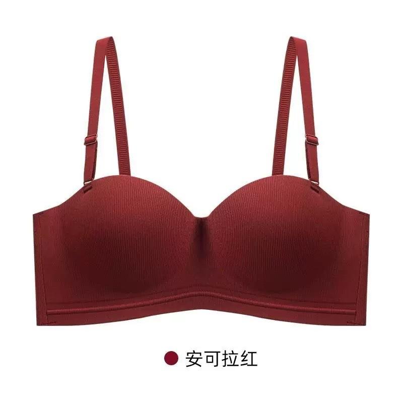 [Round chest] Small breasts gather and expand to show large underwear hanging neck invisible tube top strapless large breasts show small bra
