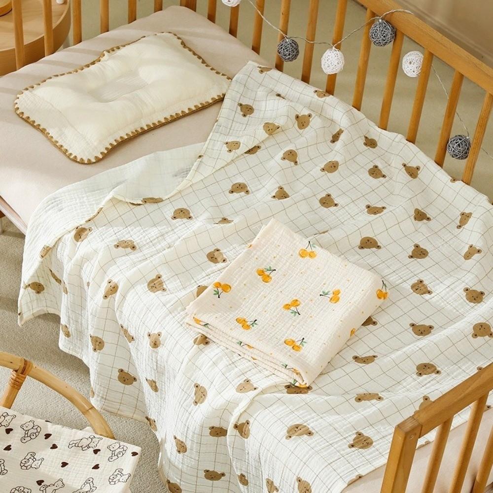 Soft Muslin Swaddle Cotton Kids Bath Towel Fashion Baby Blanket  Girls