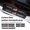 Carbon Fiber Car Door Sill Protector Stickers Auto Accessories For CHR Land Cruiser RAV4 Camry Fortuner Venza Highlander