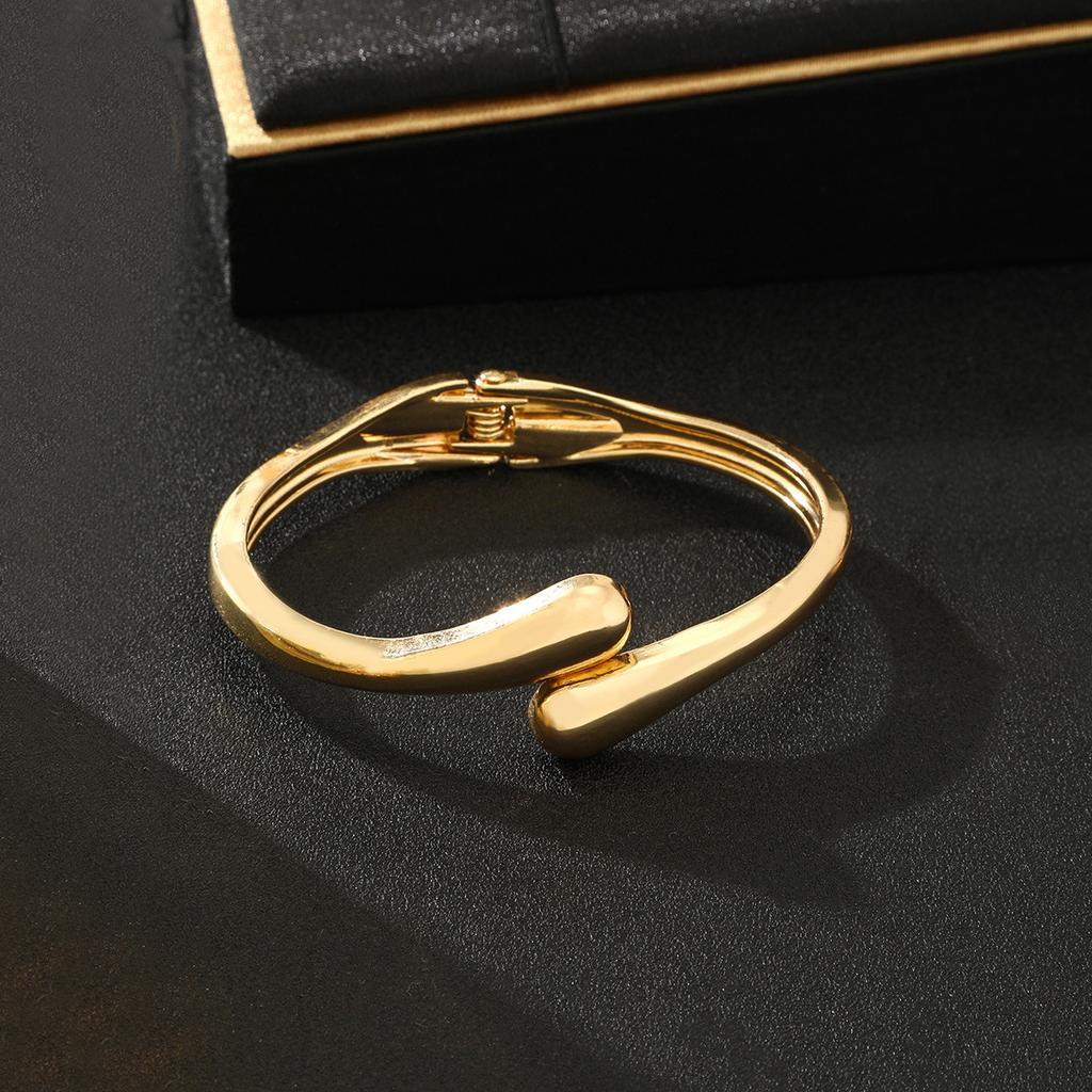 European and American Glossy Bracelet Ring Set, Simple Temperament Bracelet, Light Luxury Niche Cold Wind Jewelry