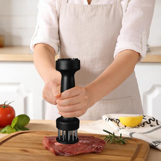 Ac pentru frăgezit carnea cu protecție de siguranță retractabilă Vită Curcan Pui Friptură Ace ascuțite din oțel inoxidabil Instrument pentru frăgezit carnea