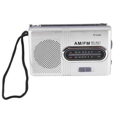 AM FM Radio Long 5W Speaker Lasting Portable Pocket Transistor Radio with Earphone Jack for Home