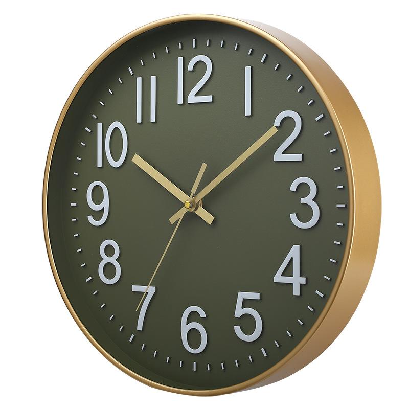 12 Inch 30CM Silent Wall Clock, Creative and Fashionable, Three-dimensional Digital Minimalist Clock for Home Living Room