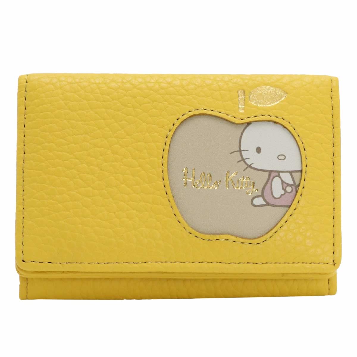 

Італійська шкіра Натуральна шкіра Hello Kitty Trifold Wallet Міні-гаманець з натуральної шкіри HELLO KITTY Fresh Kitty Fresh Lemon [Sanrio] Жіночий (Привіт Серія) лимон