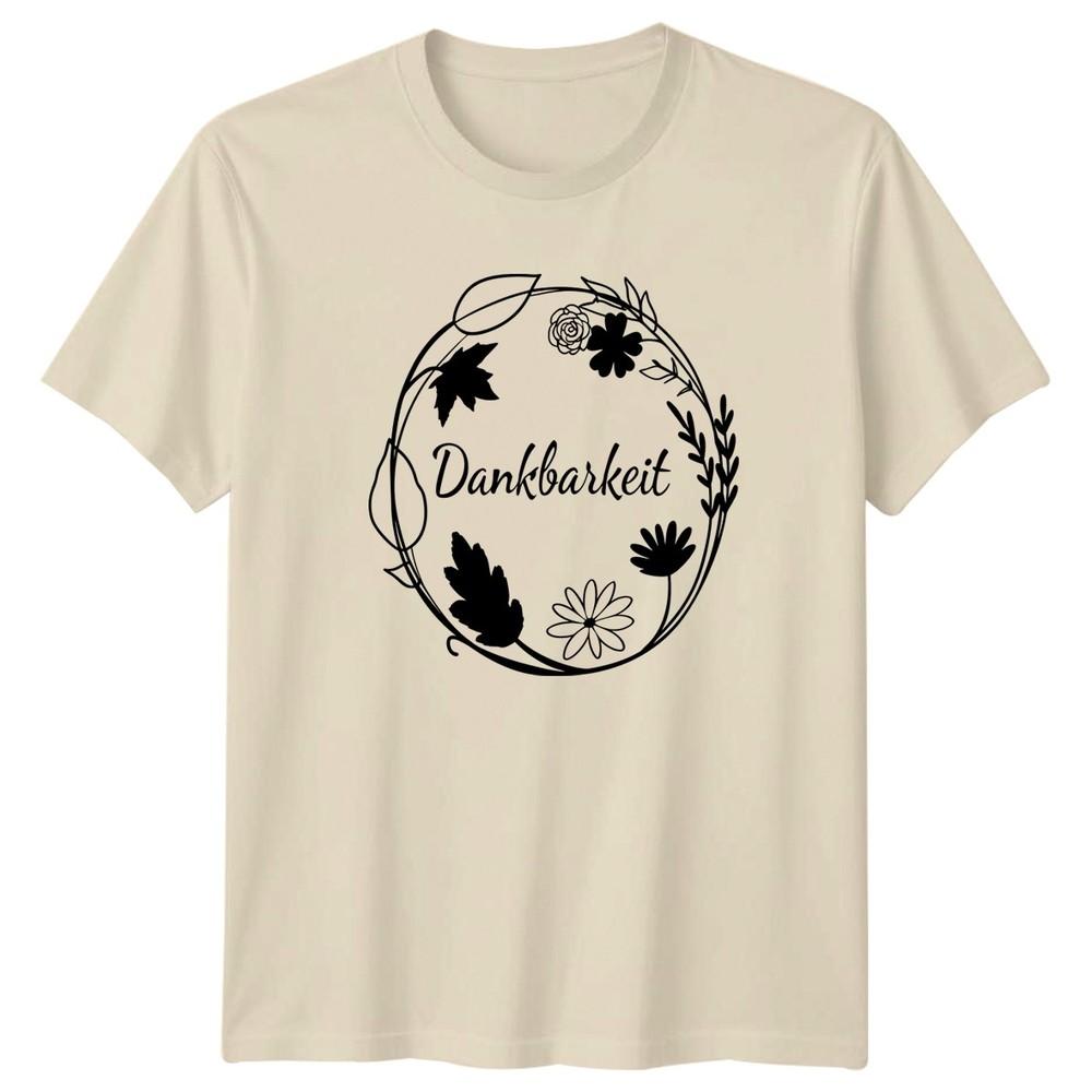 Dankbarkeit Unisexs TShirt Gratitude Botanical GerUnisex Language Birthday Gift
