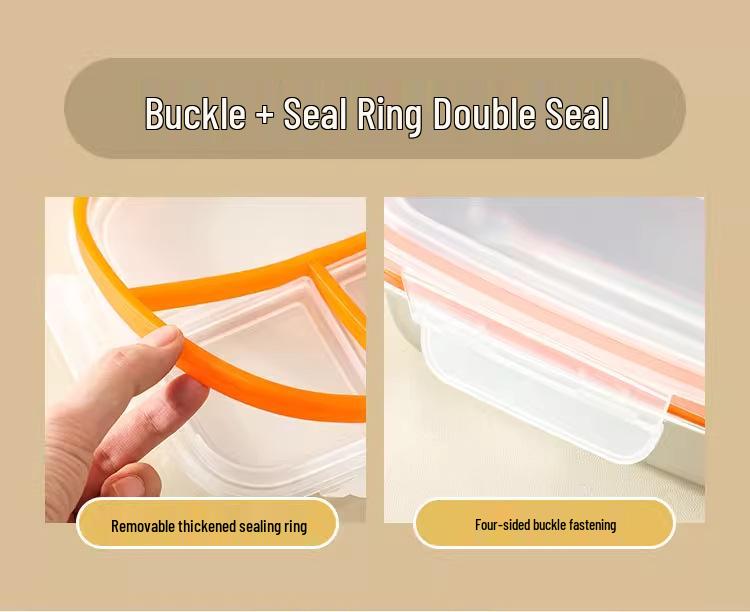 304 Stainless Steel Compartment Lunch Box | Sealed for Portion Control | Office & Microwave Safe