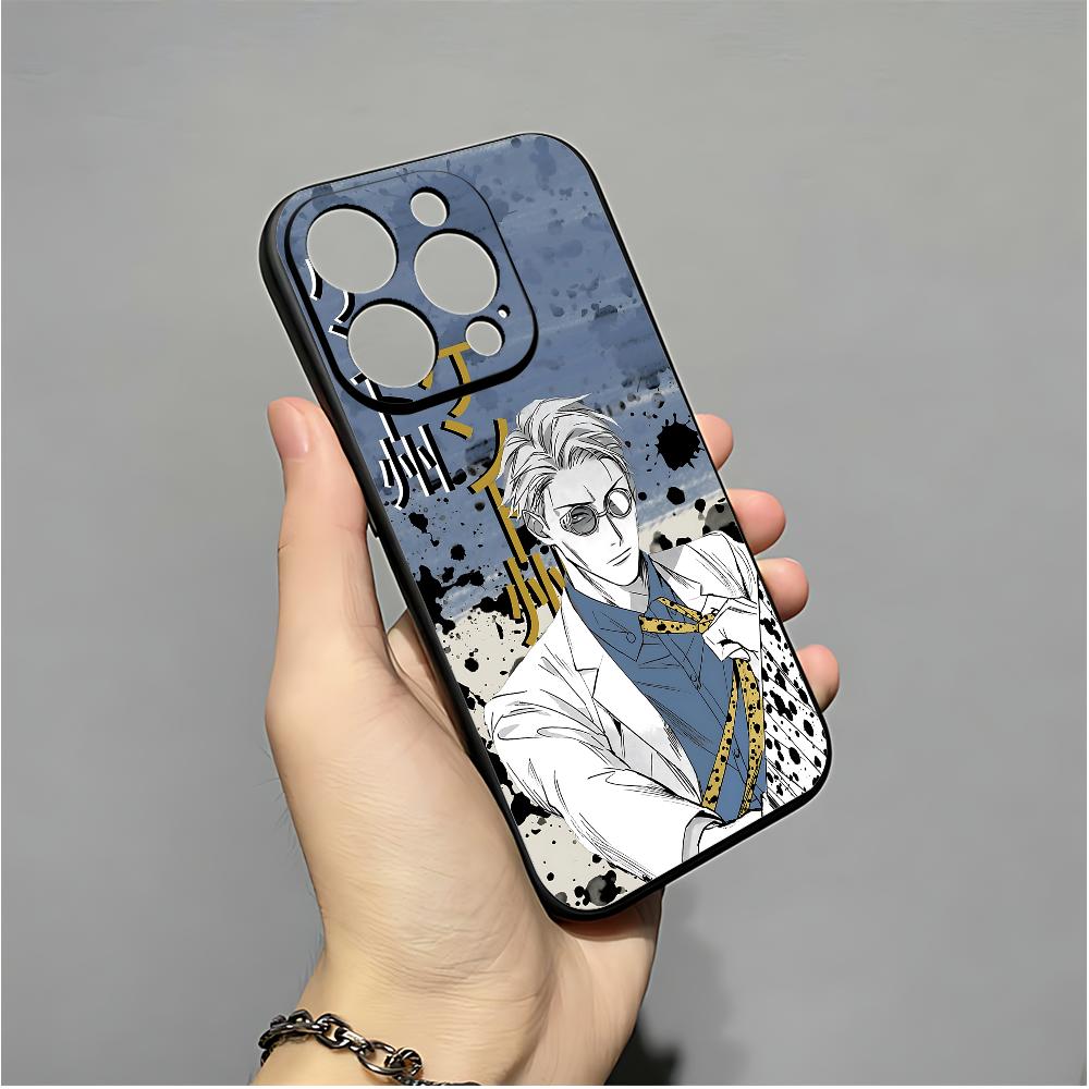 Kento T-Nanami J-Jujutsu K-Kaisen Phone Case For IPhone 16,15,14,13,12,11,XS,XR,X,8,7,Pro,Max,Plus,mini Silicone Black Cover