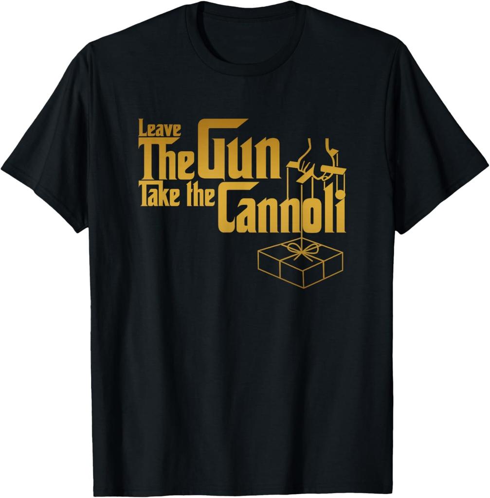 NEW LIMITED Funny Leave The Gun Take the Cannoli T-Shirt Mens Womens Tees Top Tops Tee