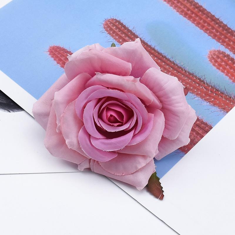 

50 шт. Искусственный цветок шелковая роза Рождество дом обеденный стол ваза уличный сад украшения свадебный букет невесты DIY горячая распродажа