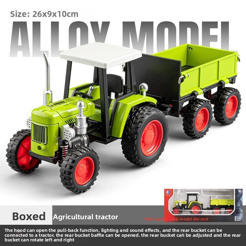 

Сельскохозяйственная Ретро Классическая Модель Трактора Со Звуковой И Световой Функцией Игрушка Для Ребенка Green