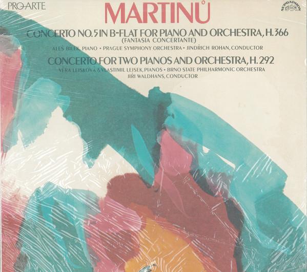 

LP Record BOHUSLAV MARTIN Concerto No. 5 In BFlat For Piano PAL1034 Pro Arte 1981 US Classical Used