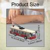 Classic Tram Model Transport Car 1:90 Scale Collectible Alloy Birthday Gifts Interactive Decor