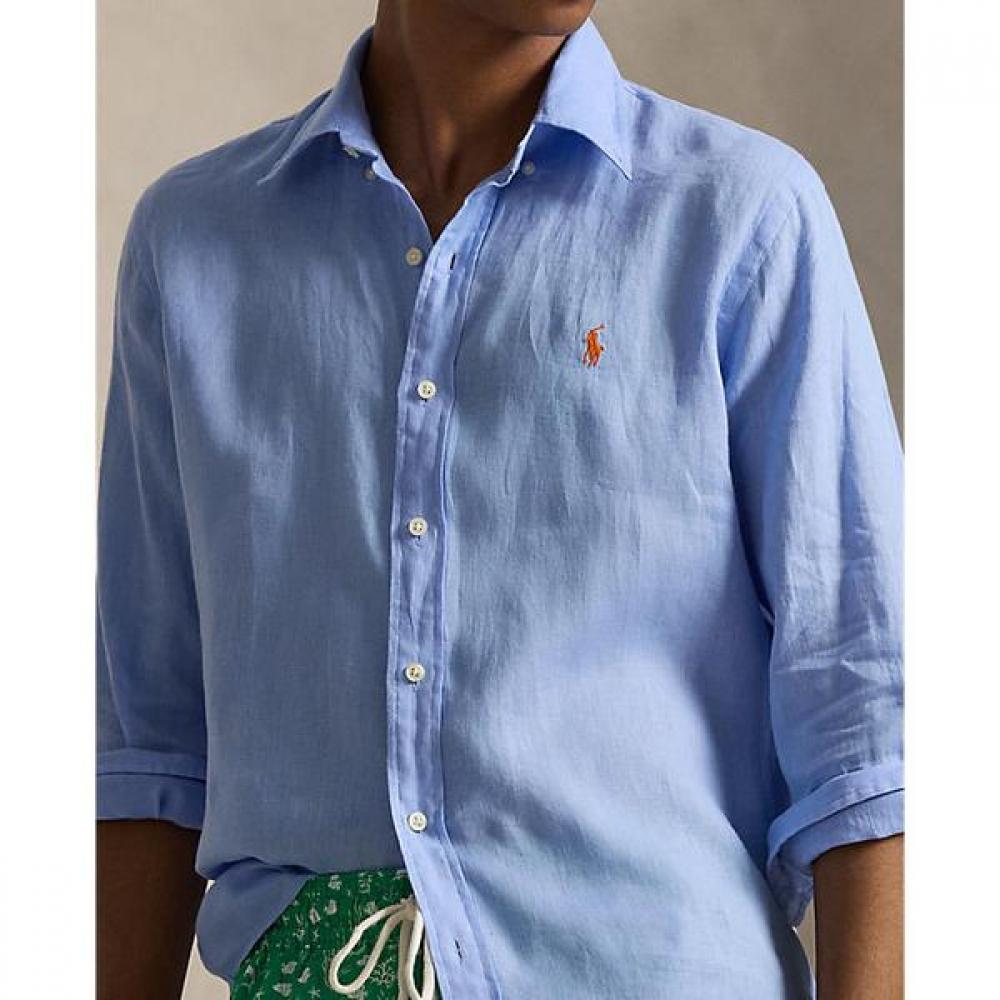 Polo Ralph Lauren Мужская классическая льняная рубашка