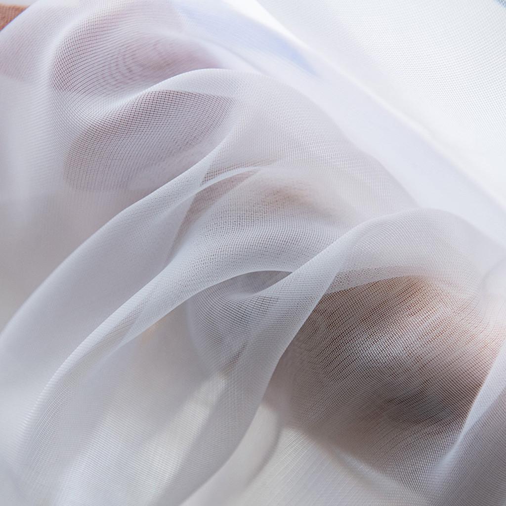 Leaves Sheer Curtain Tulle Window  Voile Drape Valance 1 Panel Fabric