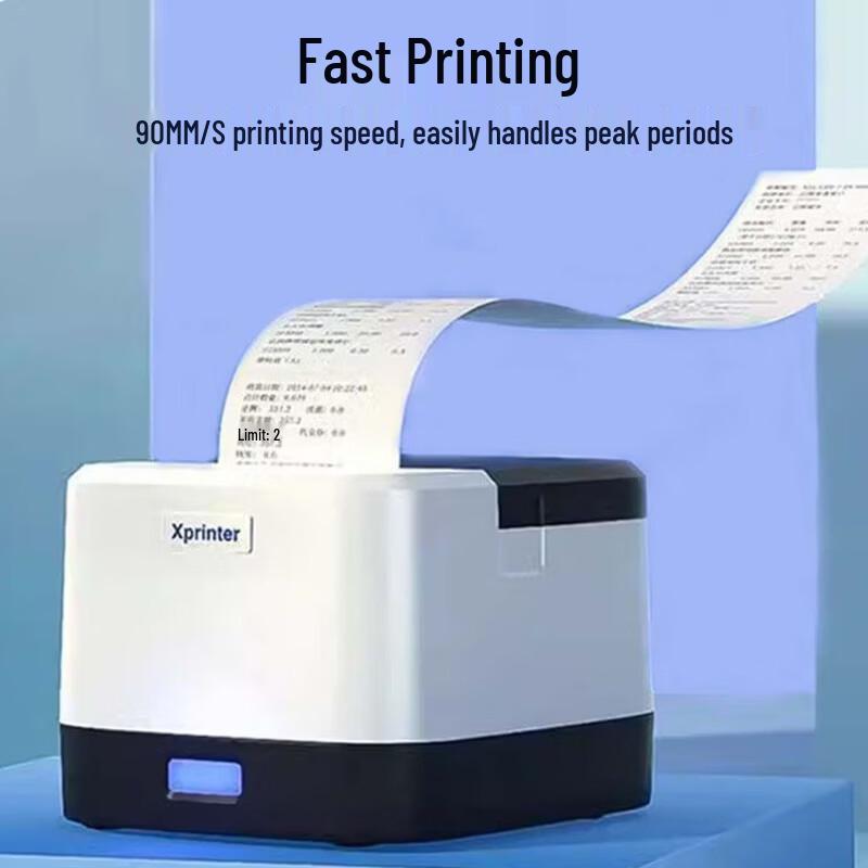 Xprinter XP-58IINT 58mm Thermal Receipt Printer CN plug (adapter included)