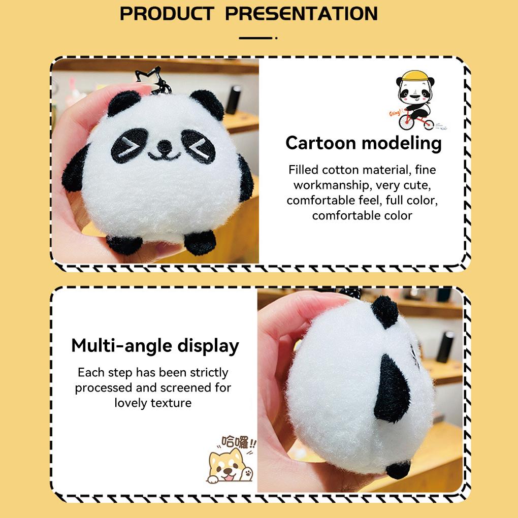 Keychain Holder Cartoon Animal Portable Car Motorcycle Keyring Pendant Ring Bag Decoration Key Chain Jewelry Children