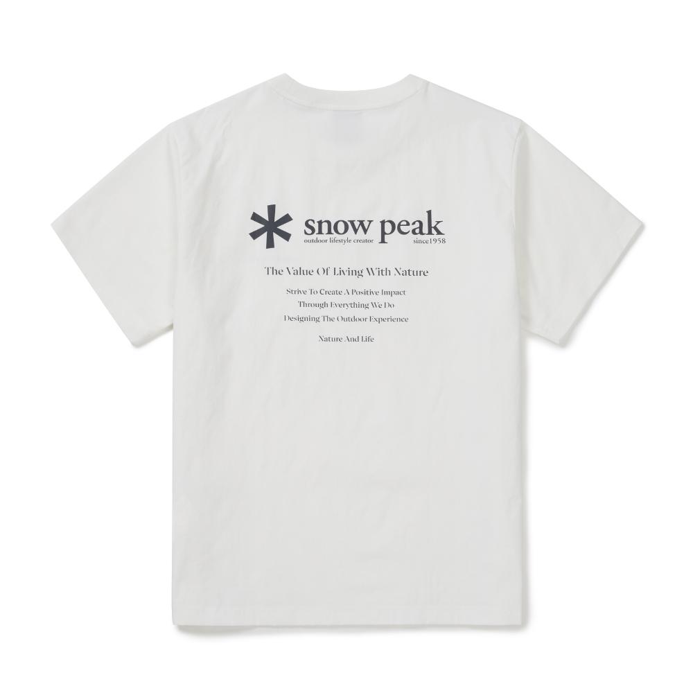 SNOWPEAK Kland Hybrid Short-Sleeve T-shirt Off White (S26MMDTS56)
