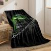Ghostly Green Skull Train Print Blanket Soft and Cozy Perfect for the Living Room Bed Sofa or a Nap,gift