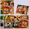 DIY Wood DollHouses Handmade Funny Box Theatre Miniature Box Cute Doll Houses Assemble Kits Birthday Gift Wooden Toys For