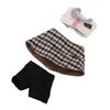 Clothing Kit for 17cm Dolls Bucket Hat Top and Pants Gentleman Outfits Dressing Decoration Collectibles
