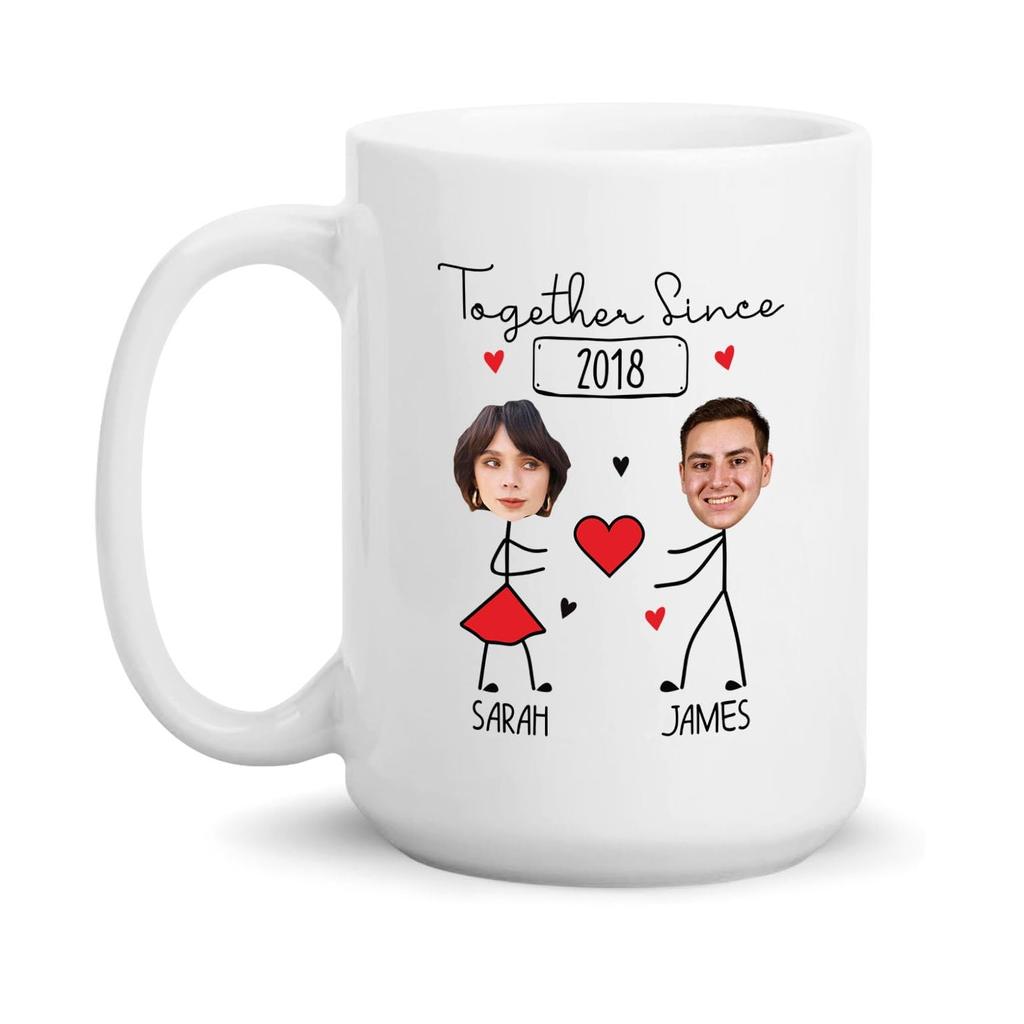 Custom Faces Coffee Mug Photo Text Ceramic Cups Creative Cup Cute Mugs Personalized Gifts for Her Women Mother Nordic Tea Cups