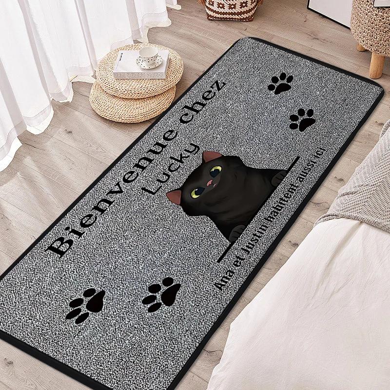 Carpet for Bedroom Lovely Pet Foot Mat Cat Dog Entrance Doormat Living Room Hallway Bathroom Rug Kitchen Accessories