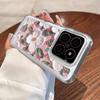 Cute Oil Painting Flower Phone Case Cover For Xiaomi 13T 11T Poco F6 X6 Pro Redmi Note 13 12 11 10 Pro Max Slim Soft Shockproof Clear Silicone Shell
